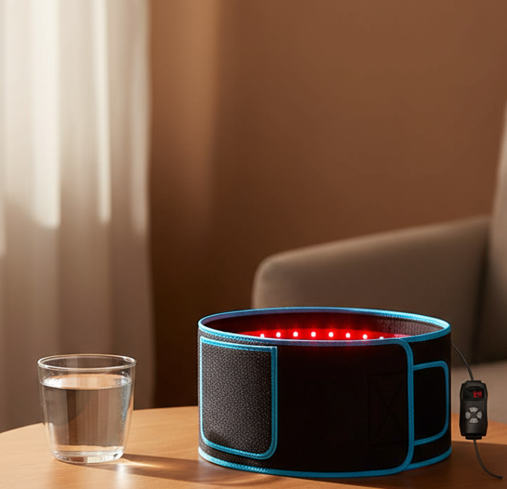 Red Light Therapy Heating Belt – Soothing Relief for Stomach, Back & Cramps